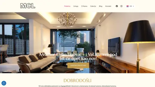 Mramor Clean Lipovac website screenshot