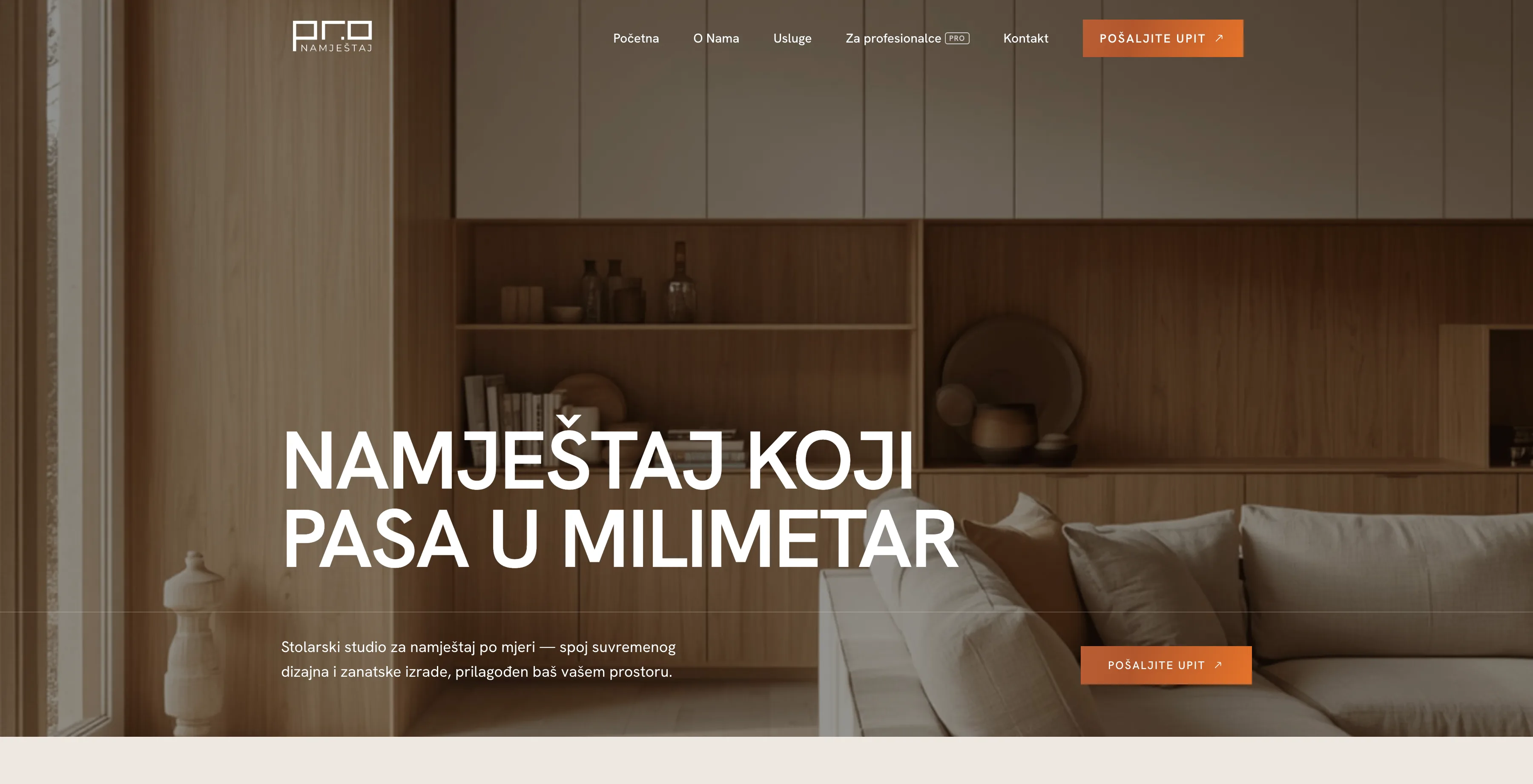 Namjestaj.pro website screenshot